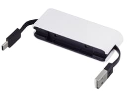 USB-хаб «Hubix» с коннектором 2-в-1 USB-C и USB-A, 2.0, белый