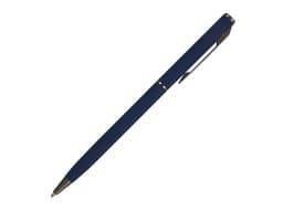 Ручка шариковая автоматическая BrunoVisconti® "PALERMO" цвет корпуса темно-синий, soft-touch, 0.7 мм