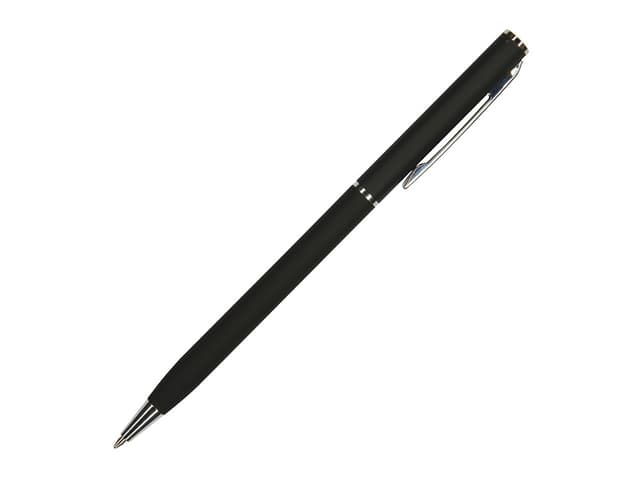 Ручка шариковая автоматическая BrunoVisconti® "PALERMO" цвет корпуса черный, soft-touch, 0.7 мм