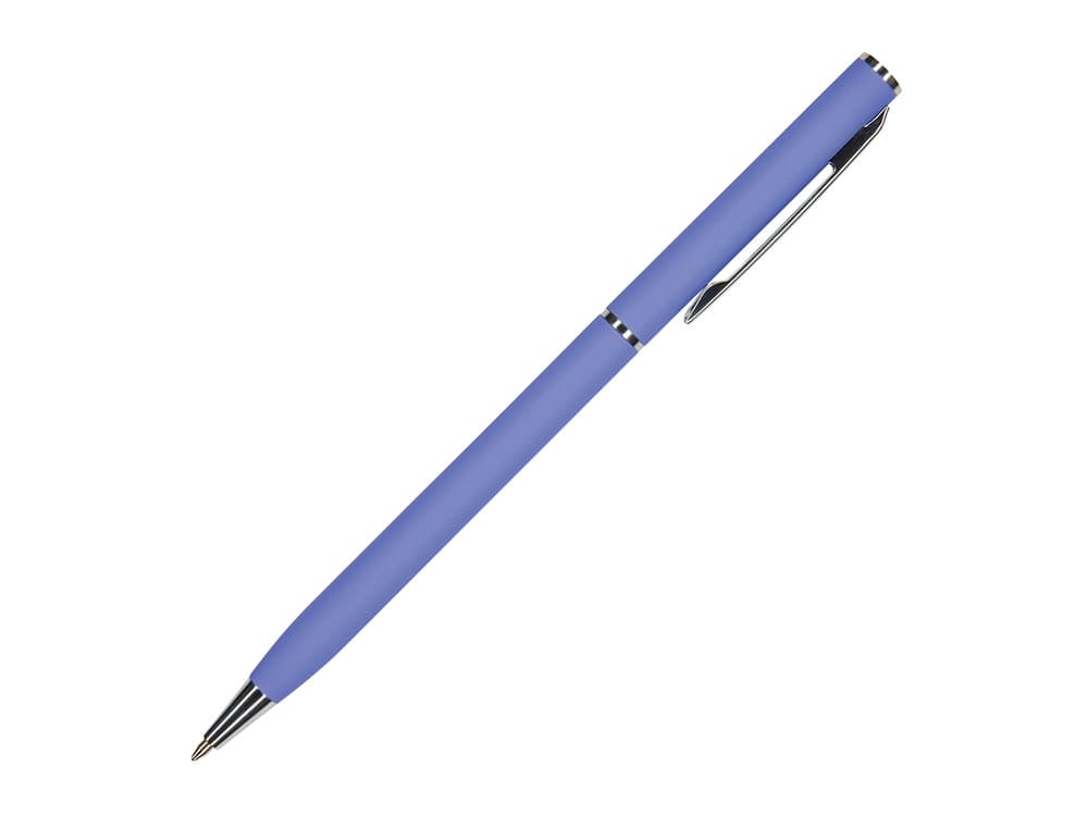 Ручка шариковая автоматическая BrunoVisconti® "PALERMO" цвет корпуса фиолетовый, soft-touch, 0.7 мм