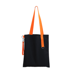 Шоппер Superbag black (чёрный с оранжевым)