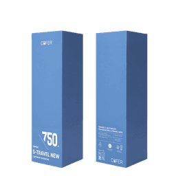 Термос S-travel New софт-тач с датчиком температуры 750 мл (желтый)