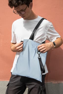 Шоппер Superbag Reflect (серый с чёрным)