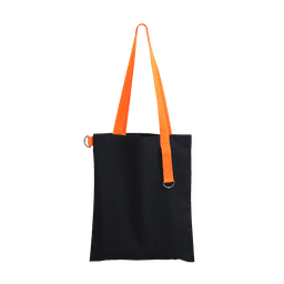 Шоппер Superbag black (чёрный с оранжевым)