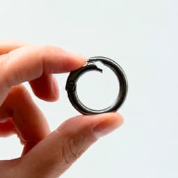 Карабин-кольцо Ring для обвеса, d=3,2см (чёрный никель)