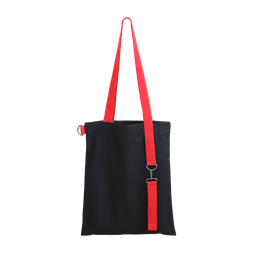Шоппер Superbag black с ремувкой 4sb (чёрный с красным)
