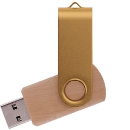 Флешка TWIST WOOD COLOR Светлое дерево с фиолетовым 4014.31.11.16ГБ