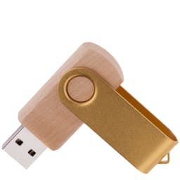 Флешка TWIST WOOD COLOR Светлое дерево с фиолетовым 4014.31.11.16ГБ