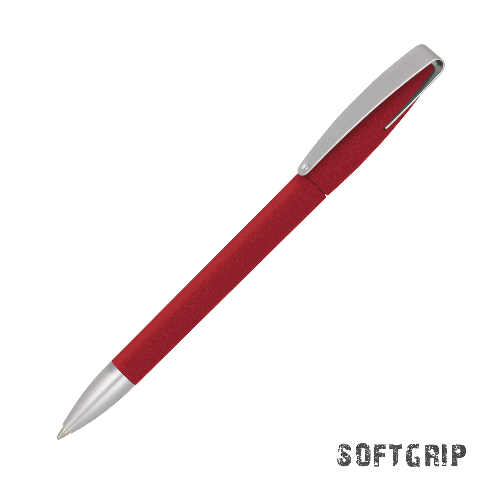 Ручка шариковая COBRA SOFTGRIP MM, красный#