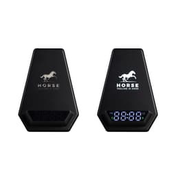 Настольная Bluetooth колонка (3Вт) "Smart Pyramid" с часами и беспроводным (15W) зарядным устройством, с подсветкой логотипа