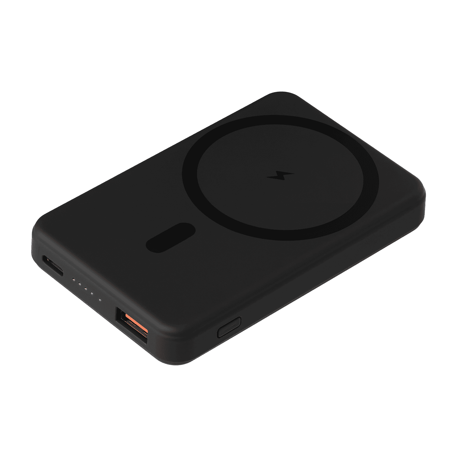 Внешний аккумулятор Ларго PD (Largo PD) 5000mAh с функцией беспроводной зарядки 15W, черный