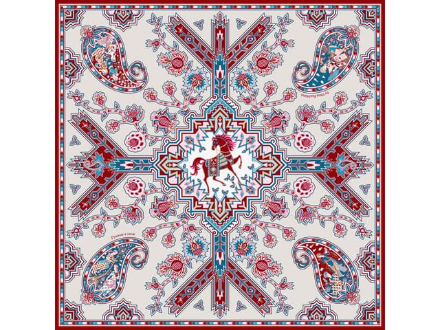Платок "Кавказский скакун"