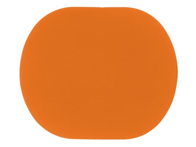 ПАТЧ ОВАЛ soft-touch (оранжевый ) 6,0 х 5,0 см