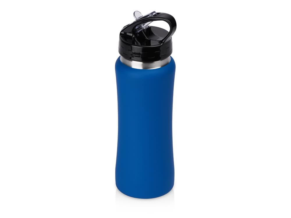 Бутылка для воды "Bottle C1", сталь, soft touch, 600 мл, синий