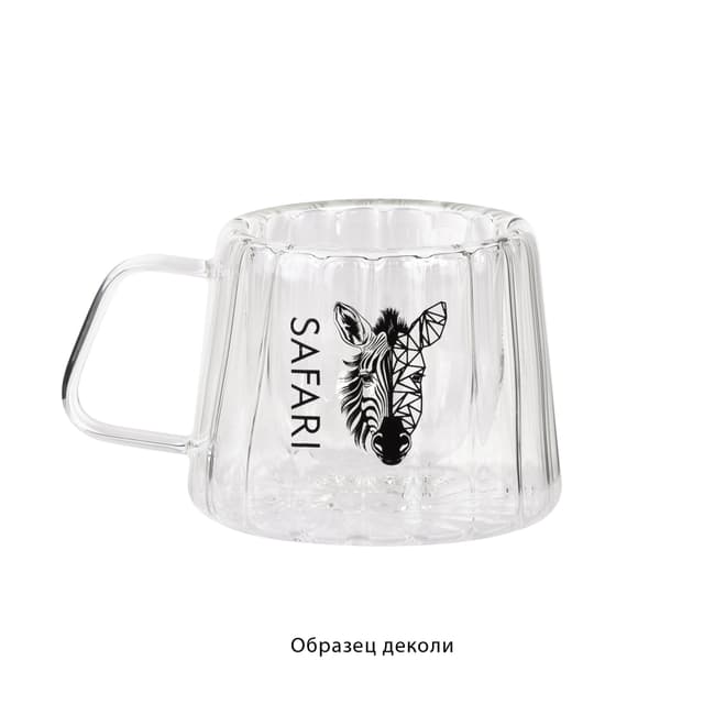 Кружка "Crystal" с нанесением "капсула Сафари" 180 мл