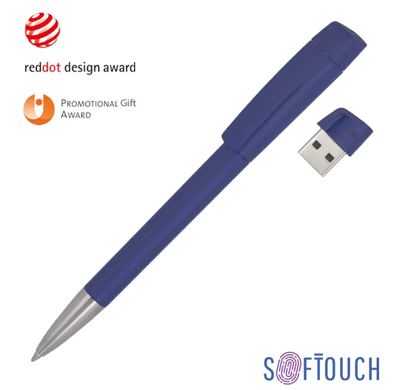 Ручка с флеш-картой USB 16GB «TURNUSsofttouch M» - 46206-21/16Gb