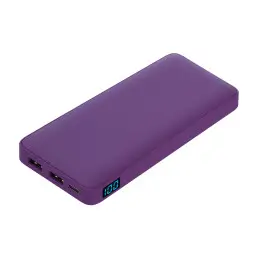 Внешний аккумулятор с подсветкой Ancor Plus 10000 mAh, фиолетовый