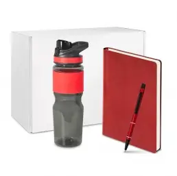 Подарочный набор Portobello красный в малой универсальной подарочной коробке (Спортбутылка, Ежедневник недат А5, Ручка) - GS-UN-100-060.1