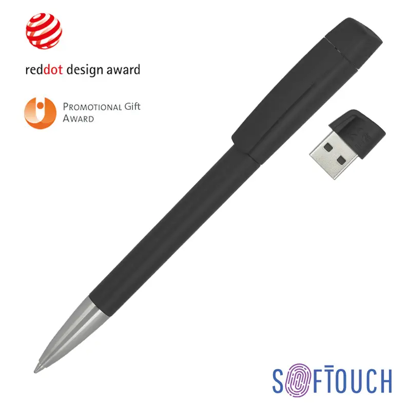 Ручка с флеш-картой USB 16GB «TURNUSsofttouch M» - 46206-3/16Gb