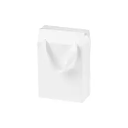 Подарочная коробка-пакет универсальная малая, белая, 186х100х277 мм