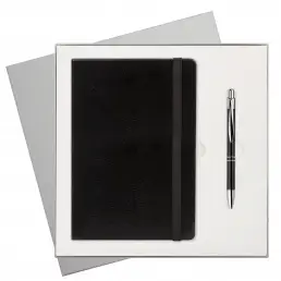 Подарочный набор Portobello/Voyage BtoBook черный (Ежедневник недат А5, Ручка) - 2208.010
