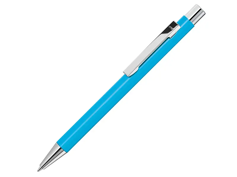 Ручка шариковая металлическая Straight SI, голубой - 188017.12