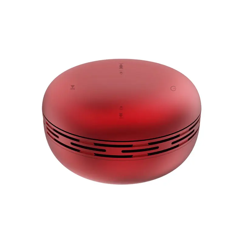 Беспроводная Bluetooth колонка Burger Inpods TWS софт-тач, красная - 11010.05
