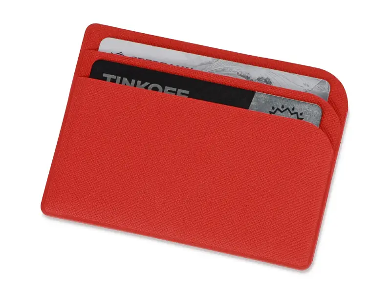 Картхолдер для 3-пластиковых карт Favor, красный - 113101