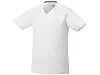 Модная мужская футболка Amery с коротким рукавом и V-образным вырезом, белый
