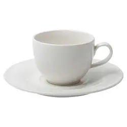 Кофейная пара Maxim Diamond для капучино, чашка: высота 6 см, диаметр 8,5 см; блюдце: диаметр 16,5 см