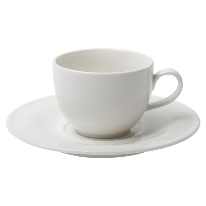Кофейная пара Maxim Diamond для капучино, чашка: высота 6 см, диаметр 8,5 см; блюдце: диаметр 16,5 см - 3871
