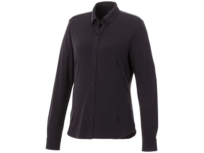 Женская рубашка Bigelow из пике с длинным рукавом, серый графитовый - 3817789XS