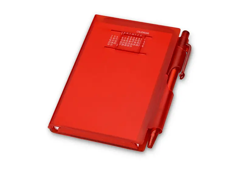 Записная книжка Альманах с ручкой, красный - 789501