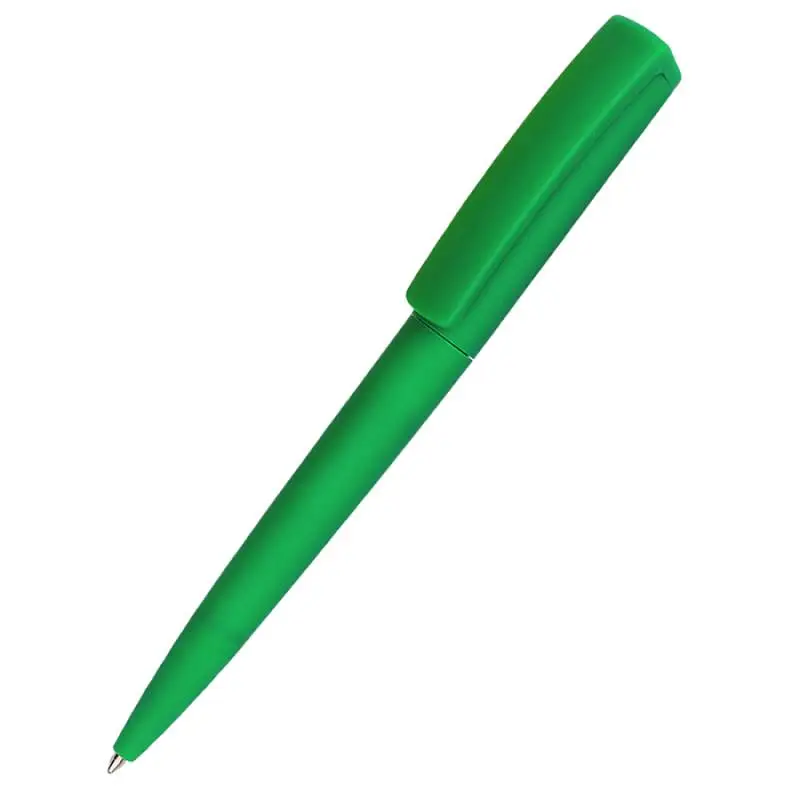 Ручка пластиковая Jangle, софт-тач, зеленая - 1034.04