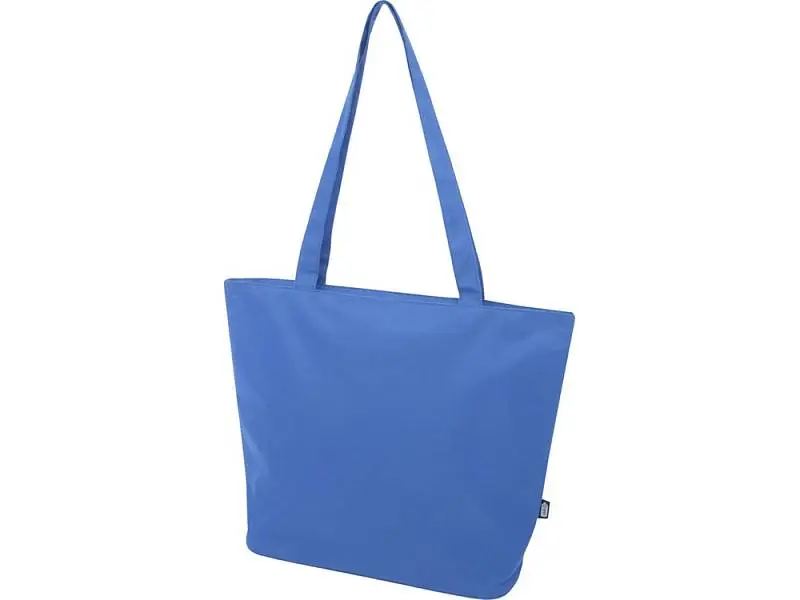 Panama эко-сумка на молнии из переработанных материалов по стандарту GRS объемом 20 л - Ярко-синий - 13005253