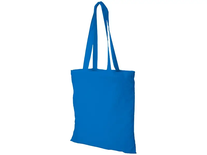 Хлопковая сумка Madras, светло-синий - 12018109