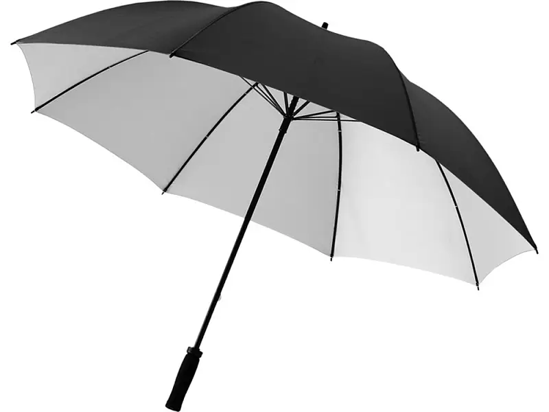 Зонт Yfke противоштормовой 30, черный/серебристый - 10904284