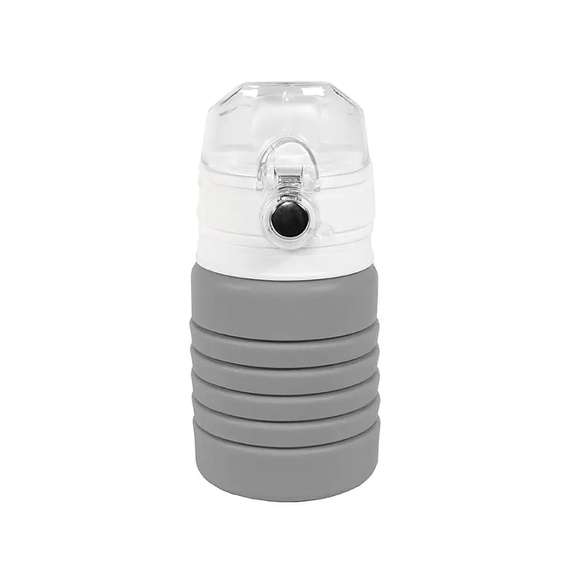Бутылка для воды складная с карабином SPRING, 550/250 мл, силикон - 29800/30