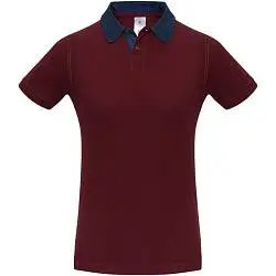 Рубашка поло мужская DNM Forward бордовая, S–XL