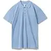 Рубашка поло мужская Summer 170 голубая, размер XS