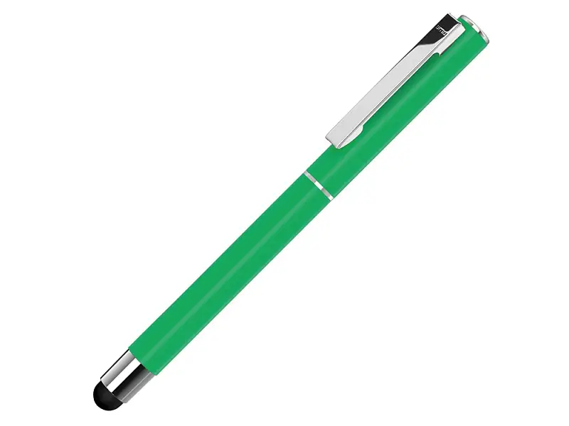 Ручка металлическая стилус-роллер STRAIGHT SI R TOUCH, зеленый - 188018.03