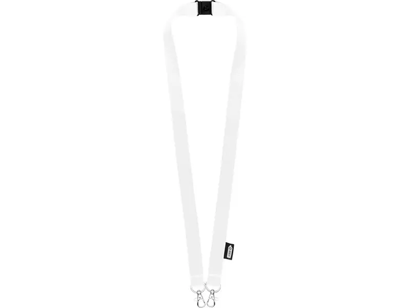 Ремешок Adam с двумя крючками-карабинами, изготовленный из переработанного ПЭТ, белый - 10251801