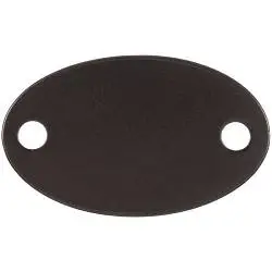 Шильдик металлический Alfa Oval, 1,5х2,5 см