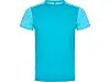 Спортивная футболка Zolder детская, белый/меланжевый неоновый коралловый