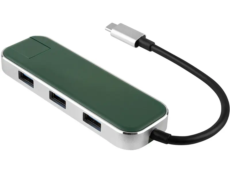 Хаб USB Rombica Type-C Chronos Green - 595600