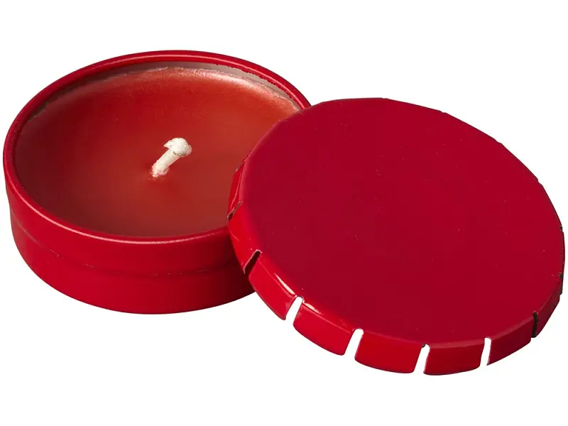 Свеча Bova в жестяной баночке, красный - 12612003