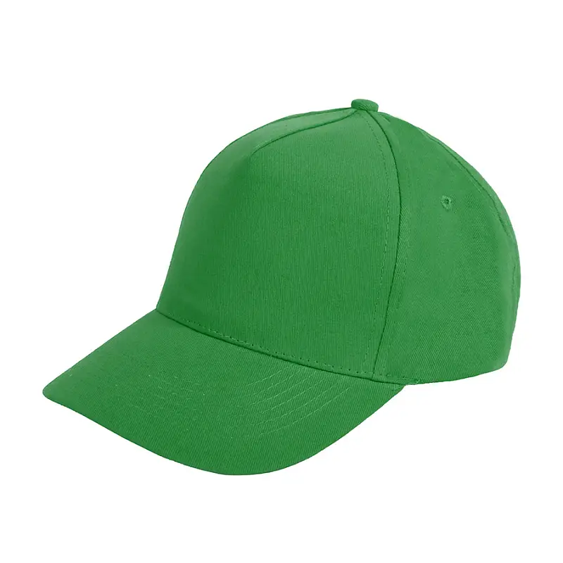 Бейсболка "Premium S", 5 клиньев, металлическая застежка;ярко-зеленый;100% хлопок;плотность 350 г/м2 - 19401/272