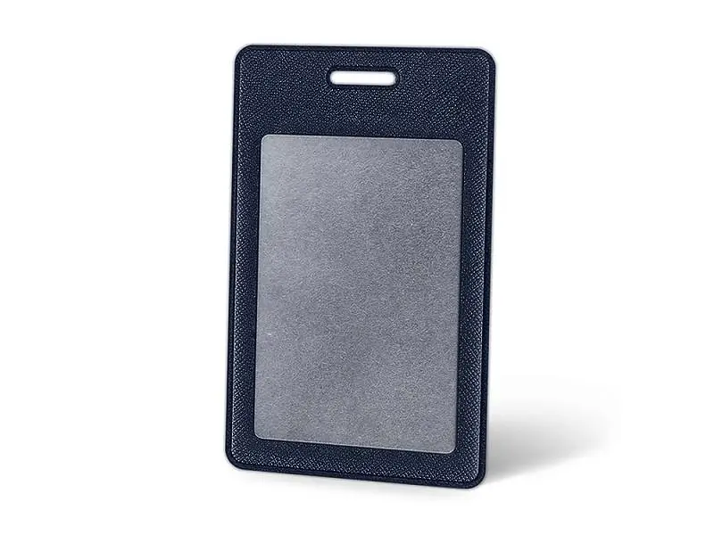Вертикальный карман из экокожи для карты Favor, темно-синий - 112112
