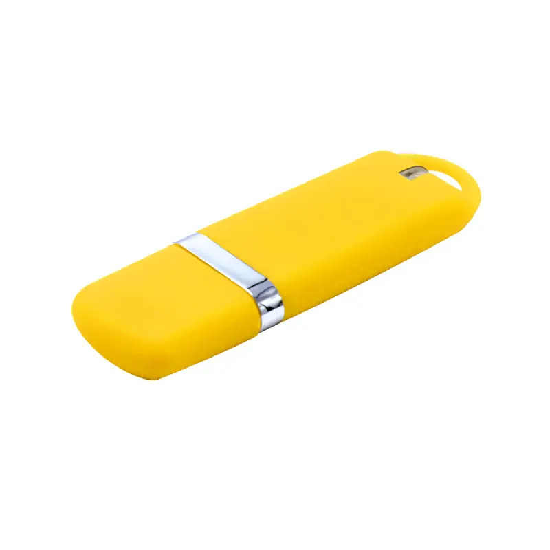 Флешка “Shape” с покрытием Софт Тач 16 GB, желтая - 3010.06