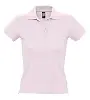Рубашка поло женская People 210 нежно-розовая, размер S
